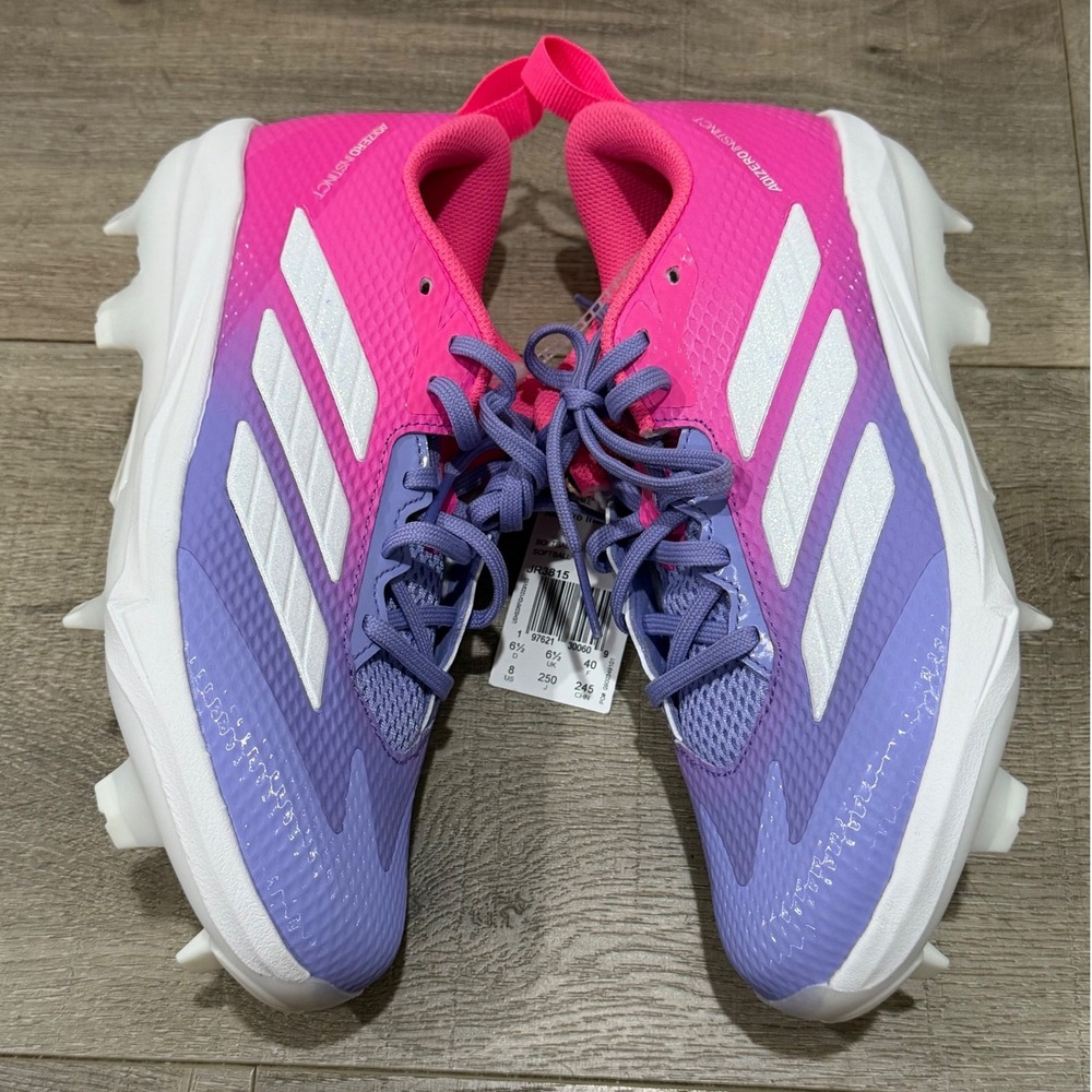 Adidas Adizero Instinct TP Softball Cleats Pink Purple JR3815 Womens 8